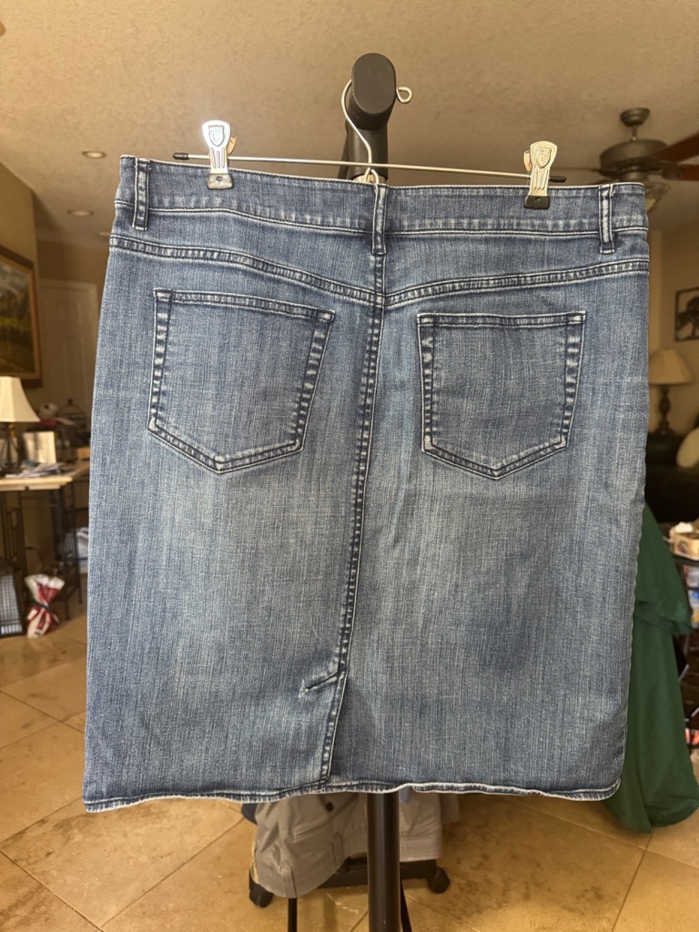 J. Jill Blue Denim Midi Skirt - Picture 4 of 4